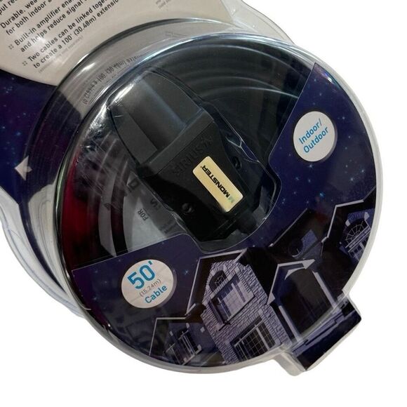 Monster Sirius Satellite Radio 50’ Antenna Extension Cable - NEW - Picture 3 of 8